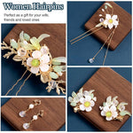 HASTHIP® 6 horquillas con borlas de flores de lirio