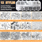 HASTHIP Jewelry Making Tools Kit for DIY Crafts with 3 Pliers and 12 Accessory Sets | Portable Case