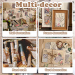 HASTHIP Vintage Scrapbooking Paper Set for DIY Crafts with 480 Sheets and 8 Unique Themes