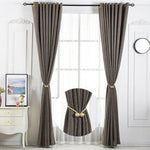 HASTHIP® Window Curtain Tiebacks Polyester Solid Khaki