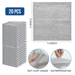 HASTHIP Wire Dish Cloth for Dishwashing 11.8 in Double Layer Metal Mesh | Pack of 20
