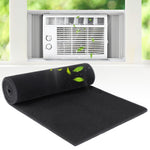 HASTHIP® 15.7" x 27.5" Large Cuttable Air Conditioner Filters - Fit Carbon Pad Air Purifier Filters, Washable Reusable Foam Pad Pre Filter Roll for Air Filters AC Window Unit Charcoal Sheet-Black