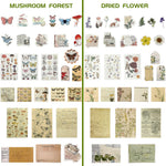 HASTHIP Scrapbooking Stickers for DIY Journaling and Diary Decoration featuring 120 Pieces Washi Paper Retro Designs