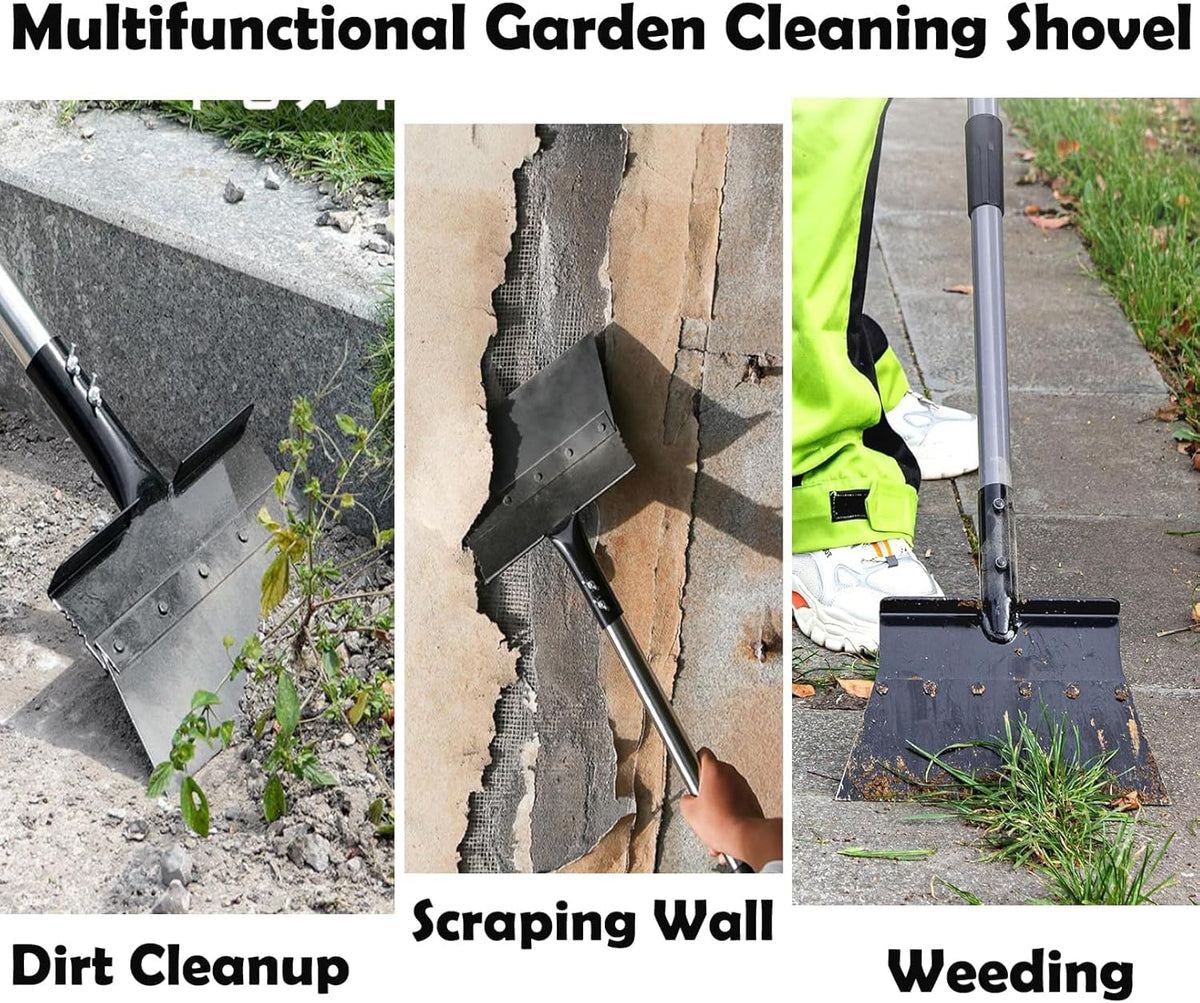 HASTHIP Garden Cleaning Shovel for Weed Removal featuring Ergonomic Handle and 120CM Steel Blade
