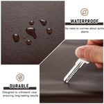 HASTHIP Leather Repair Patch for Sofas and Car Seats featuring Self Adhesive 17.7×79in PU Vinyl | Dark Brown Waterproof Tape
