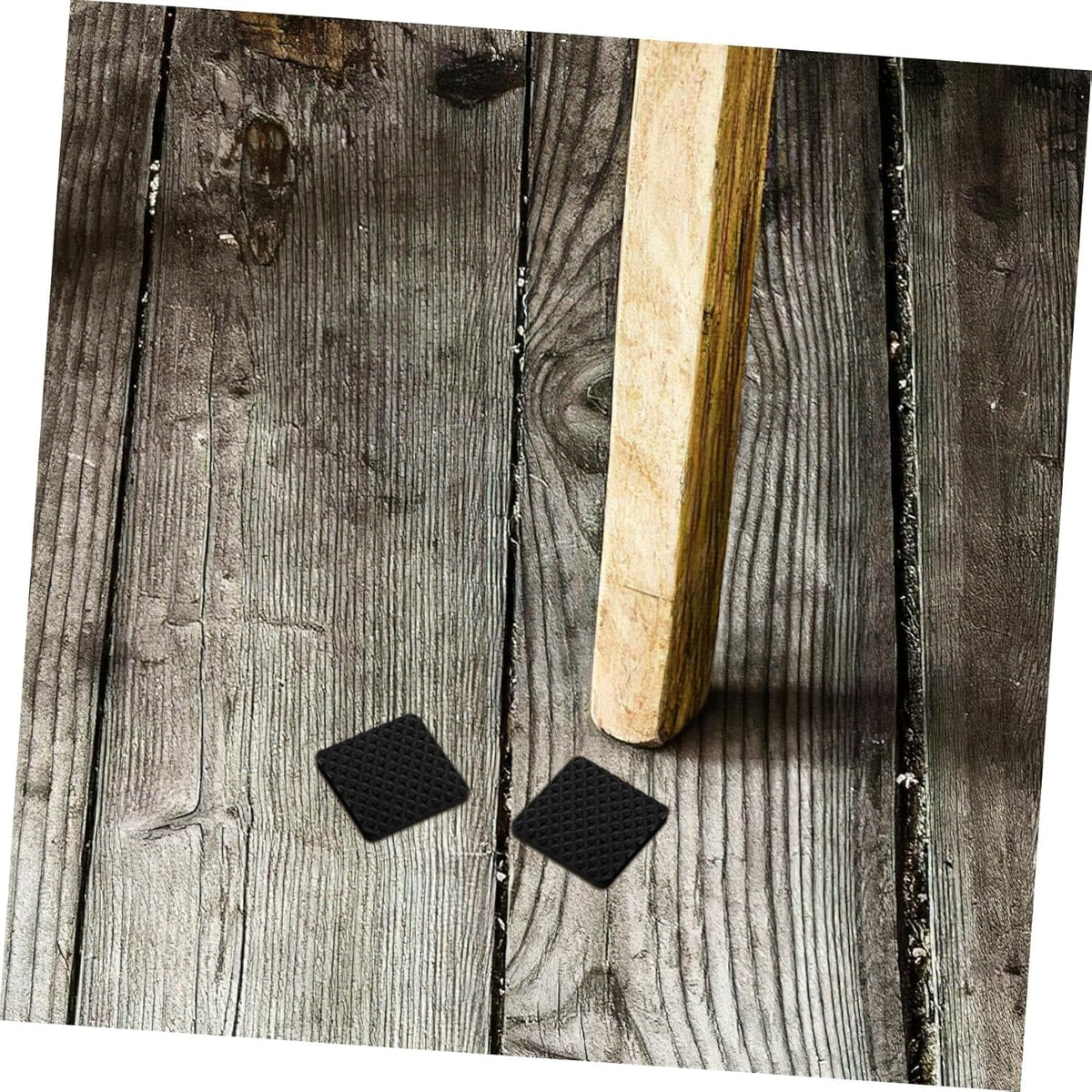 HASTHIP® 30PC Chair Leg Floor Protector, Self Adhesive Non-Slip Square Black Furniture Pads Balance Chair Leg Pads Anti Scratches Reduce Noise for Floor Protection, Hardwood, Tile, Marble