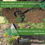 HASTHIP Gardening Weeder for Soil Cultivation featuring 4 Claws and 19.6 in Handle | Manganese Steel Tool