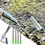 HASTHIP® 1.6m Gardening Weeder Assembly Long Handle Iron Weeder Wide Hoe Design Labor Saving Manual Gardening Weeder for Removing Weeds, Loosening Soil, Mixing Mulch & Compost
