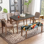 HASTHIP Bench Seat Cover for 42–55 in Benches with Stretch Fit Dacron Fabric and Floral Print