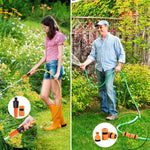 HASTHIP Garden Hose Connectors Set for Gardening and Car Washing with 34 Pcs Kit | Leak‑Resistant Quick Connect Adapters and Water Sprayer Nozzle