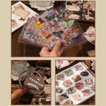 HASTHIP Journaling Kit for DIY Scrapbooking with 136 Vintage Stickers and A6 Notebook | Gift for Creative Artists