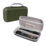 HASTHIP® Microphone Case for 3, Microphone Bag for 2 Wireless Microphones EVA Hard Dual Wireless Mic Storage Bag for Gigging and Travel(Case Only)-Green