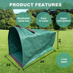 HASTHIP Garden Waste Bag for Leaf Collecting featuring 200L Capacity and Dustpan Shape | Reusable PP