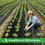 HASTHIP Weed Barrier Fabric for Garden and Pathway 3.3ft x 65.6ft | Permeable UV‑Resistant Design