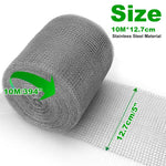HASTHIP Stainless Steel Woven Wire Mesh for Fencing and Screening 12.7cm x 10m | Cuttable Fine Net
