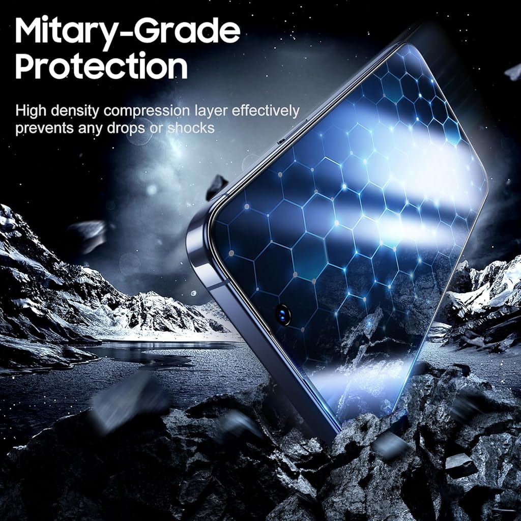 HASTHIP® 2 Pack for iPhone 15 Pro Max Privacy Screen Protector, [Automatic Dust Removal] 6.7 inch 9H Full Coverage Tempered Glass Flim Anti-Spy Bubble-Free Case Friendly