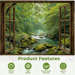 HASTHIP Window Tapestry with Landscape Print for Bedroom & Living Room