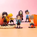 HASTHIP® Harry Potter Character with pet 3 pc /1 Set Action Figures Toys Collectible showpiece Perfect for Gifting,showpiece, Home Decor (Height- 10 cm) (Demon Slayer Edition)
