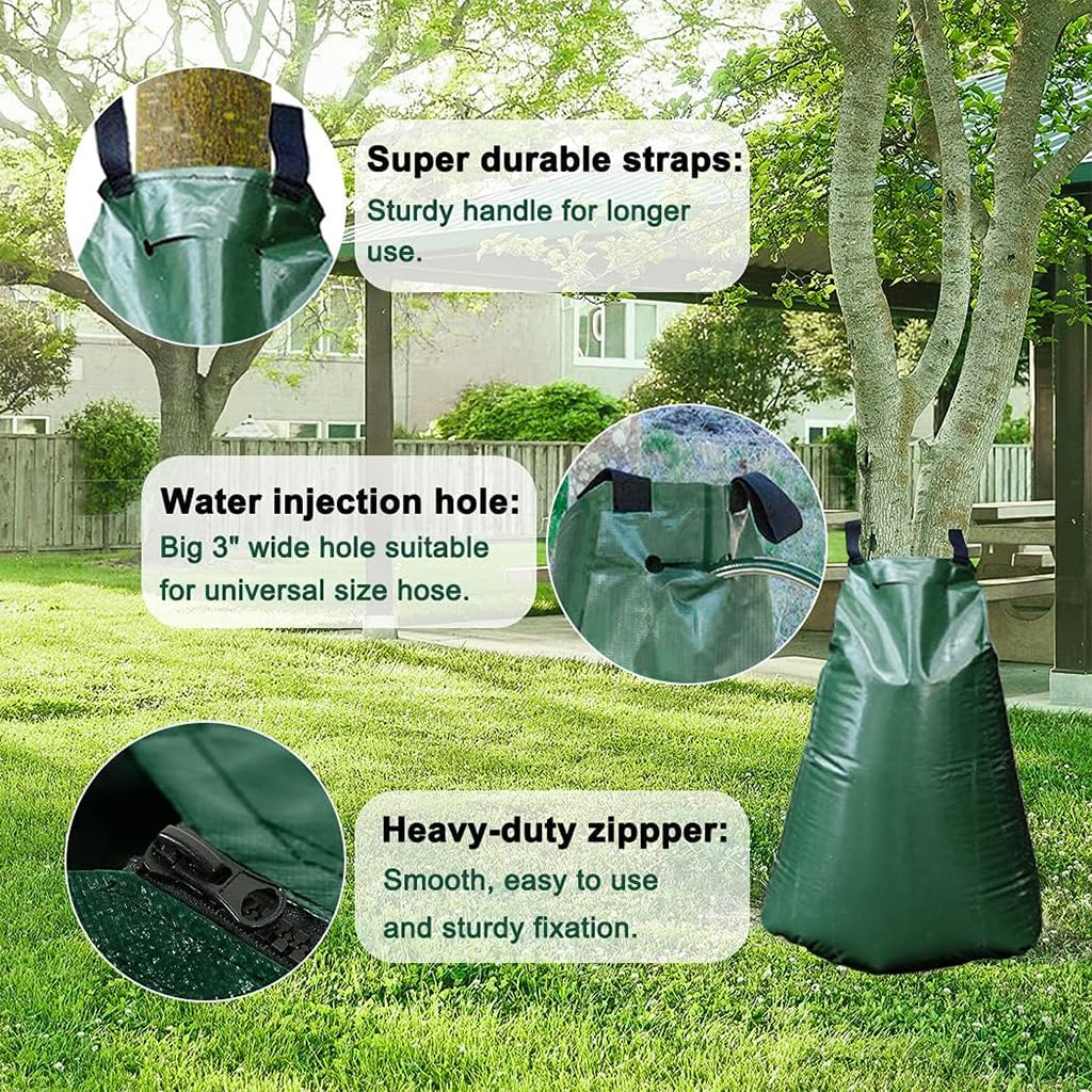 90L Tree Watering Bag, PE Wear-resistant Slow Release Watering Bag for Newly Planted Trees and Shrubs, Splicable Plant Life Support Water Bag