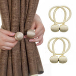 HASTHIP® Window Curtain Tiebacks Polyester Solid Khaki