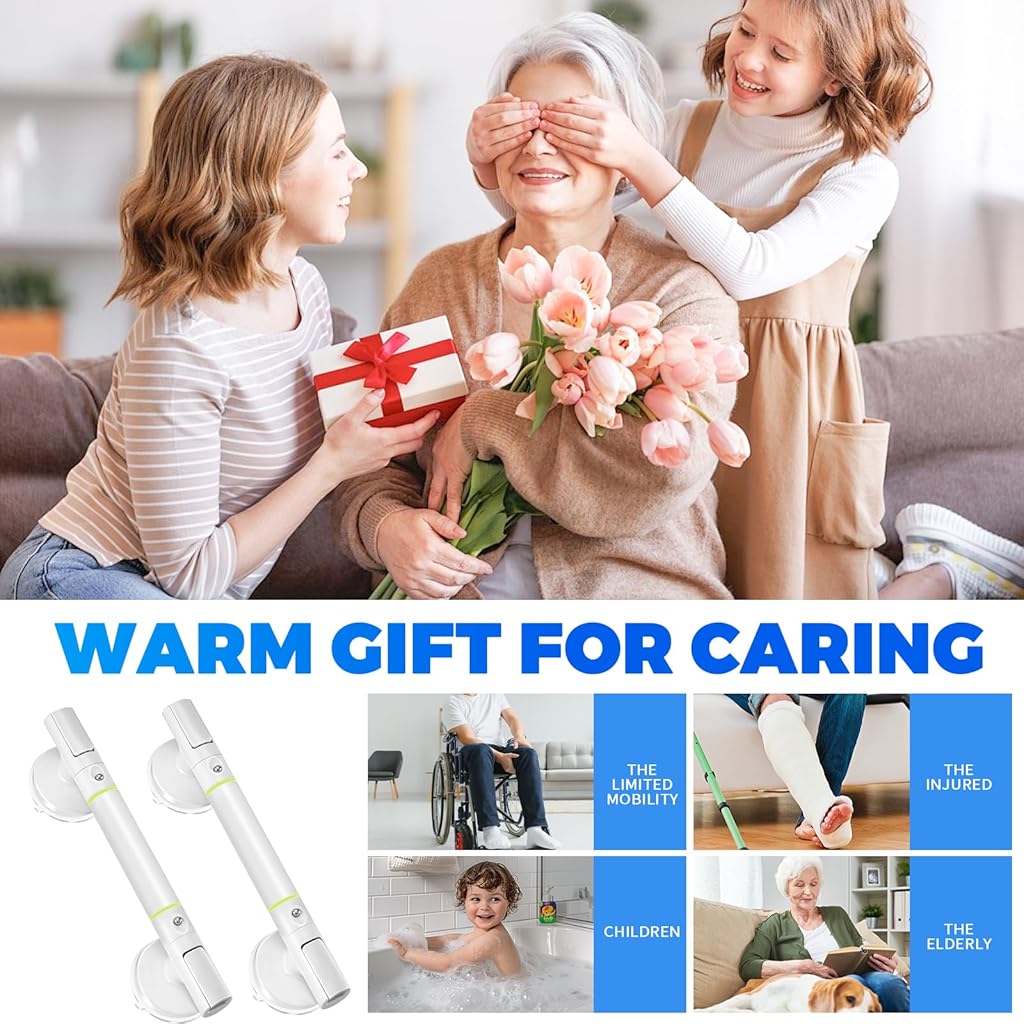HASTHIP® Heavy duty suction handrail for bathtub and shower