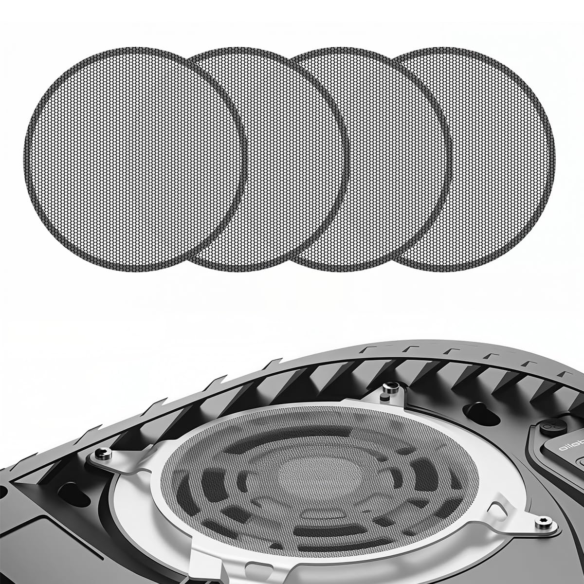 HASTHIP® Filtro de Polvo para PS5 – Kit de 4 Filtros Ventilación Transpirables con Herramienta Destornillador T8,Tapones Puerto y Cubierta Protectora para Modelos PS5 Original,Slim y