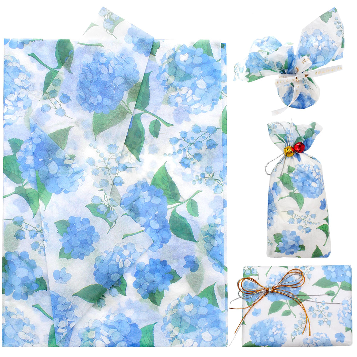 HASTHIP® 18 Hojas de Papel de Seda Floral 20x29 Pulgadas,Papel para Decoupage,Decorativo para Envolver Regalos Manualidades DIY Bodas Cumpleaños y Baby Shower