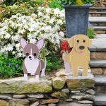 HASTHIP Dog Planter for Indoor and Outdoor Decoration with DIY Assembly | 24.5x13.5x18.5 cm PVC Golden Retriever Pot