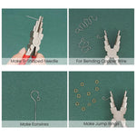 HASTHIP Jewelry Pliers for 3–10mm Rings with Round and Needle Nose Tips | Carbon Steel Build