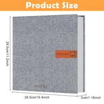 HASTHIP Photo Album for 4x6 5x7 8x10 Pictures with 20 Sheets Linen Cover | Self Adhesive Scrapbook