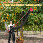 HASTHIP Fruit Picker Pole for Tree Harvesting with 13 ft Telescoping Design and Wearable Basket
