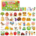 HASTHIP® Juego Educativo de Letras de Madera para Niños,Spelling Learning,Juguete Montessori Aprendizaje Palabras Tarjetas Lectura Temprana y Desarrollo Cognitivo