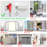 HASTHIP Portable Door Lock for Travel and Home with Heavy Duty Stainless Steel | 4PCS Set