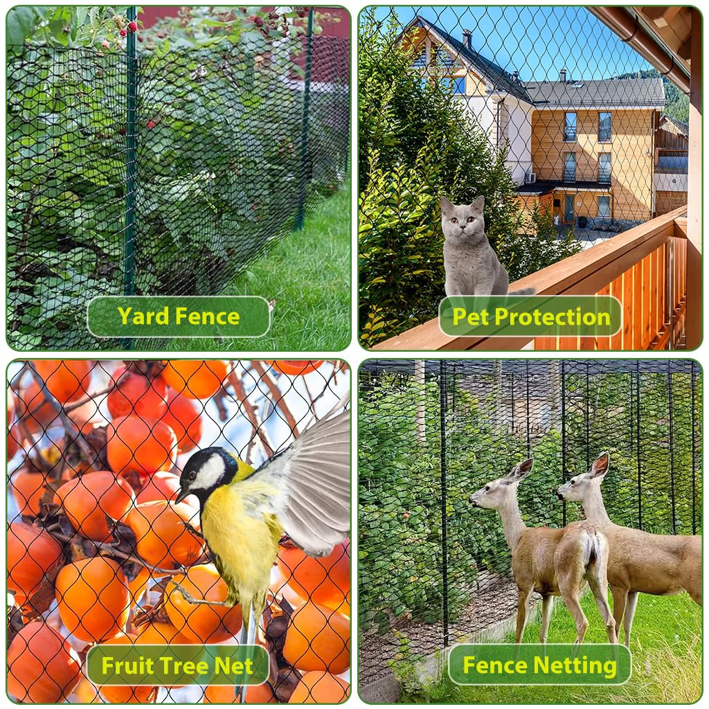 HASTHIP Fruit Tree Netting for Garden Protection 100x120cm with Zipper and Drawstring Closure