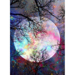 HASTHIP Diamond Painting Kit for Bright Moon Scene with 30x40cm Canvas | DIY 5D Art Set