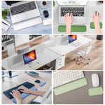 HASTHIP® Juego de reposamuñecas para teclado y ratón ergonómicos