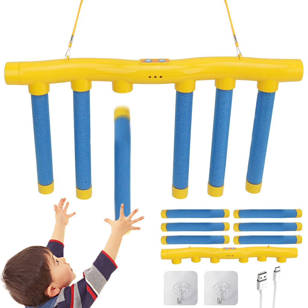 HASTHIP® Electric Catching Sticks Game Device Reflex Challenge Game with Adjustable Speed Fun Stick Catching Game for Kids & Adults Random Falling Sticks Catching Game Party Game USB Recharageable