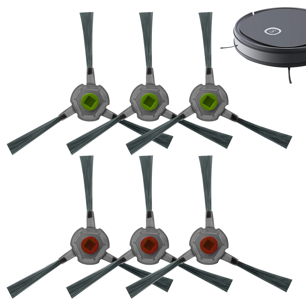 HASTHIP® 6pcs Replacement Side Brushes for Ecovacs Robot Vacuum U2 Pro Robust Nylon Bristle Side Brushes Spare Side Brushes.