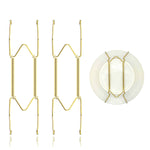 HASTHIP® Spring Plate Hangers for Home Decor Wall Decor Heavy Duty Stainless Steel Golden Spring Plate Hangers for 5.5''-8'' Dia Plates
