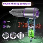 HASTHIP® Handheld Vacuum Cleaner, 3 in1 Computer Vacuum Cleaner, 15000pa Brushless Motor Vacuum Cleaner with 3 Speeds Cordless USBMulti Purpose Vacuum Cleaner for Home, Office, Car Interior