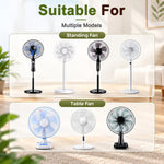 HASTHIP Washable Round Pedestal Fan Dust Cover, Stretch Polyester with Elastic Fit up to 45cm