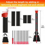 HASTHIP® 13Ft Assembly Fruit Picker with Transfer Channel & One-piece Wearable Fruit Bag Extented Long Handle Fruit Picker New No-drop Fruit Picker Fruit Harvesting Tool for Apple, Mango