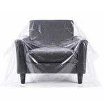 HASTHIP Clear PE Furniture Cover, 120-Micron Shield for Single Sofas, Moving and Storage