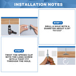 HASTHIP® 2Pcs Ceiling Hooks Screw Fixing Zinc Alloy Metal Ceiling Hooks Multi Purpose Decorative Ceiling Hooks for Hanging Planter, Flower Basket, Lantern, with Screws Pack