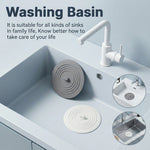 HASTHIP 2-Piece Silicone Tub Stopper Set, 6-Inch Cover for Bathtub, Sink and Laundry Drains