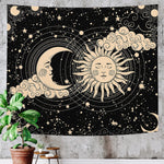 HASTHIP Sun and Moon Tapestry for Bedroom and Living Room with HD Print | 51x59 in Polyester Wall Art