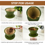 HASTHIP® Coffee Dripper, Reusable Silicone Coffee Filter,
