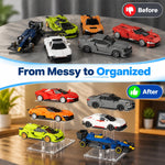 HASTHIP 3-Tier Acrylic Display Stand Set of Two for Diecast Cars and Collectibles