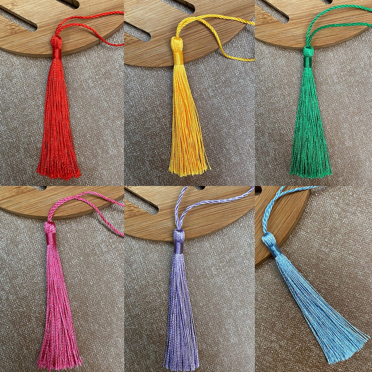 76pcs,38 Colors Handcraft Tassels with Loop for Jewelry Making Souvenir, Bookmarks, DIY Craft Accessory