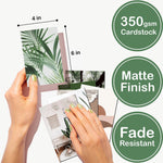 HASTHIP Wall Sticker Photo Display for Room Decor with 50 Sheet 4x6 in Art Cards | Forest and Desert Collection